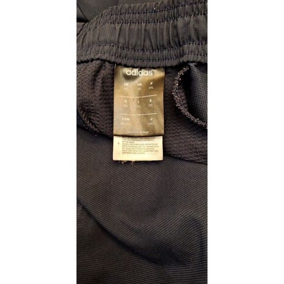 Adidas Men's Navy Blue 3-Stripes Tapered Leg Full Length Track Pants XXL 2XL Y2K - Picture 3 of 10